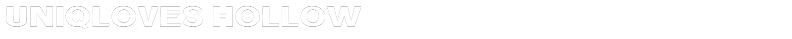 Uniqloves font preview